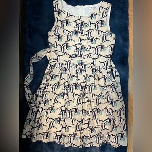 LA Soul Penguin dress- fit and share with pleats